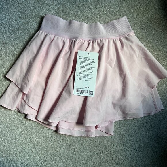 Lululemon Court Rival High-Rise Skirt Regular Strawberry Milkshake Size 2 - Picture 1 of 7